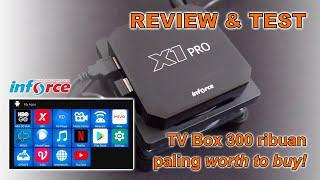 Inforce X1 Pro Android TV box Review & Test - X96 mini versi branded