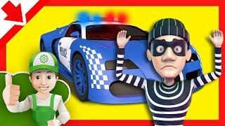 Macchine Polizia Cartoni. Auto Polizia bimbi. Cartoni della POLIZIA. Cartoni animati con Polizia.