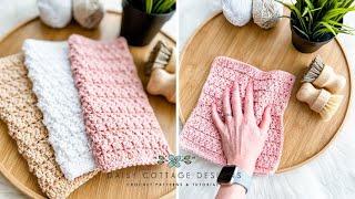 Textured Crochet Dishcloth Tutorial