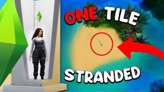 The Sims 4 One Tile Challenge but I Made it WORSE
