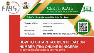 Register and Get Your TIN (Tax Identification Number) Online in Nigeria - It's Free