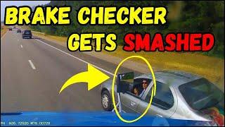 USA Road Rage 2024 |Brake Check Gone Wrong, Car Crash, Bad Lorry Drivers, Accident, Instant Karma