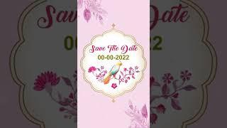 Vartical indian wedding invitation Edius Project || SAVE THE DATE || Edius 7-8-9-X || M-9414402138