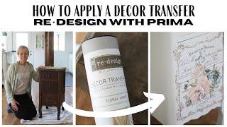 Furniture Transfer Tutorial ~ Furniture Makeover ~ Painted Stand ~ Redesign with Prima Tutorial