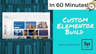 Sparrow Websites | Custom Built Website with Elementor in LESS than 60 minutes!