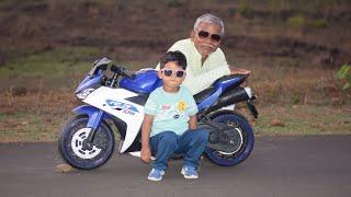 Saransh riding bike in village #cuteindianbaby,#funnybaby #cutebabyfunny,#technicalsaransh,#baby