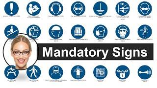 Mandatory Signs | Health and Safety at Work | Animated with Voice