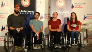 Chicago Marathon 2015 press-conference with US paralympic team