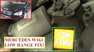 Low Range Transfer Case Motor Removal and Replacement on Mercedes W163 ML230 ML270 ML320 ML350 ML400