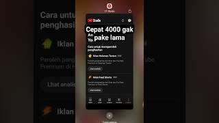 cara cepat 4000 jam tayang gak pake lama @carajadiyoutubers