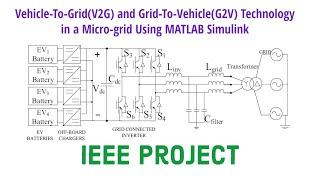 Vehicle-To-Grid(V2G) and Grid To Vehicle(G2V) Technology in Micro-grid Project Using MATLAB Simulink