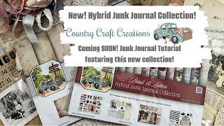 New Hybrid Junk Journal Collection Country Craft Creations | Junk Journal Tutorial Coming SOON!