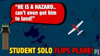 "Hazard" student pilot’s crash landing forces another student pilot to (almost) divert!