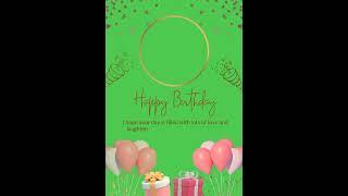 Best Green screen Birthday Template | New Happy Birthday Green screen template | GREEN SCREEN