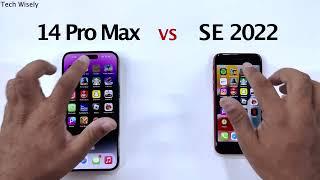 iPhone 14 Pro Max vs iPhone SE 2022 - SPEED TEST