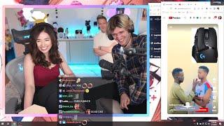 Pokimane reacts to Fortinayt vs Baba G for the first time with xQc