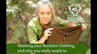 Washing your buckskin clothing, and why you really ought to