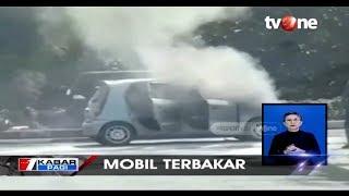 Diduga Alami Korslet Di Bagian Mesin, Mobil Terbakar Di Bandara Riau