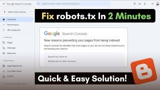 Fix Robots.txt Block in Just 2 Minutes – Quick & Easy Solution!