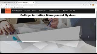 College Event Management System using PHP