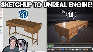 How to Import SKETCHUP FILES to Unreal Engine with Datasmith!