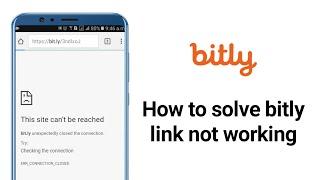 How to solve bitly link not working?