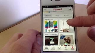 A look at Pinterest for iPhone.