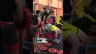 348 KG / 766 LBS Bench Press Iranian Strongman Danial Zamani Middleeast Strength #shorts