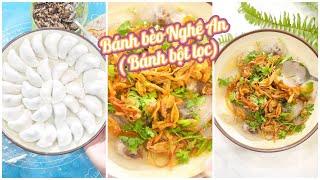 Cách làm bánh bèo Nghệ An bánh bột lọc