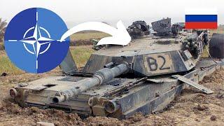 Captured NATO Tanks in Russia - Tank Abrams Destroyed