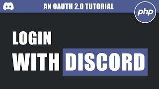 How to make a Login with Discord Button in PHP (OAuth 2.0)