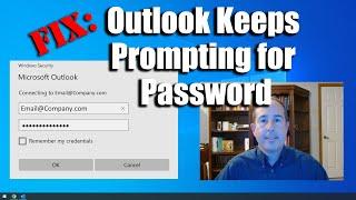 Outlook keeps asking for password  |  How to get connected again!