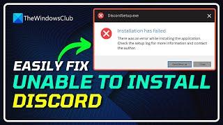 How to Fix DISCORD Installation Has Failed on Windows PC? [windows 11/10]
