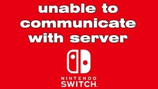 Are Nintendo servers down,  error code 2137-7504, unable to communicate with server Nintendo Switch