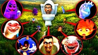 DRONE CATCHES ALL MONSTERS IN REAL LIFE!! (THOMAS, CHARLES, SONIC, GRIMACE, EMBER, & MORE)