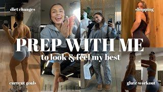 PREP WITH ME to look & feel my best before traveling: workouts, shopping, meals, + exciting news!