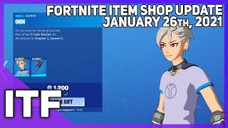 Fortnite Item Shop *NEW* ORIN SKIN! [January 26th, 2021] (Fortnite Battle Royale)