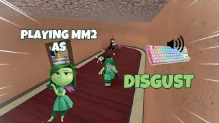 DISGUST DESTROYS TEAMERS IN MM2 + GAMEPLAY (KEYBOARD ASMR)