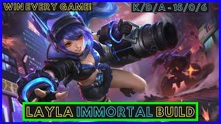 LAYLA BEST BUILD 2021 | LAYLA GAMEPLAY | LAYLA BEST BUILD AND EMBLEM 2021