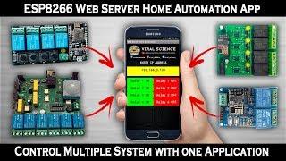 ESP8266 Web Server APP Home Automation | Build Application