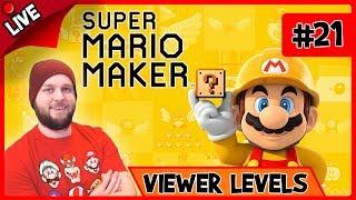  Super Mario Maker - Playing Ryukahr's Last Level + Viewer Levels! - LIVE STREAM [#21]