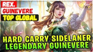 Hard Carry Sidelaner, Legendary Guinevere [ Top Global Guinevere ] Rex. Mobile Legends Emblem Build