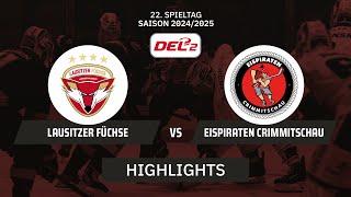 DEL2: Lausitzer Füchse vs. Eispiraten Crimmitschau I Highlights - 22. Spieltag | SDTV Eishockey