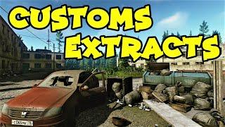 All Customs Extraction Locations- Latest Patch - Escape From Tarkov Map Knowledge