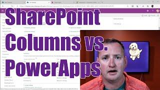 Understanding SharePoint columns and Power Apps