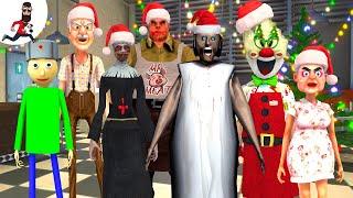 Full Merry Christmas Story of Granny and Ice Scream Funny Animation  Part #42