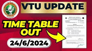 VTU UPDATE TODAY 24TH JUNE  2024