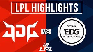 JDG vs EDG Highlights ALL GAMES | LPL 2024 Spring | JD Gaming vs Edward Gaming