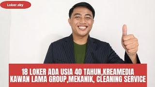 Lowongan Usia 40 Tahun, Kreamedia, Kawan Lama Group,  Mekanik dan Cleaning Service