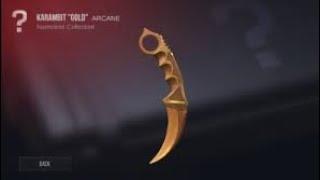 How to get Karambit Gold in 21 seconds||Standoff 2 gift box opening